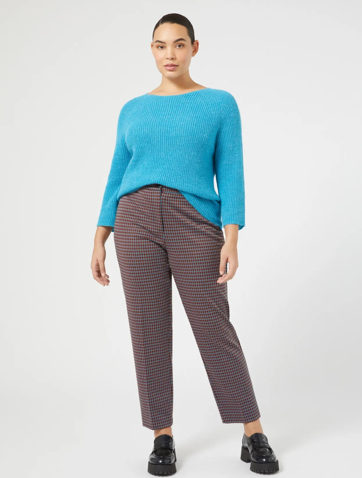 Trousers & Jeans | Trousers & Jeans | Marina Rinaldi Yarn-dyed jersey trousers TANGERINE