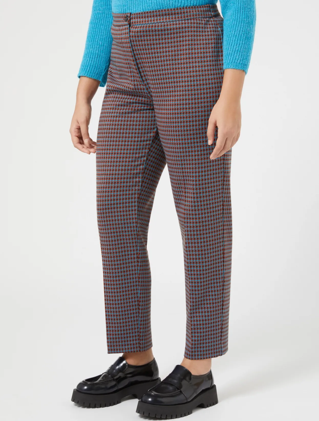 Trousers & Jeans | Trousers & Jeans | Marina Rinaldi Yarn-dyed jersey trousers TANGERINE